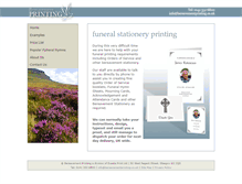 Tablet Screenshot of bereavementprinting.co.uk